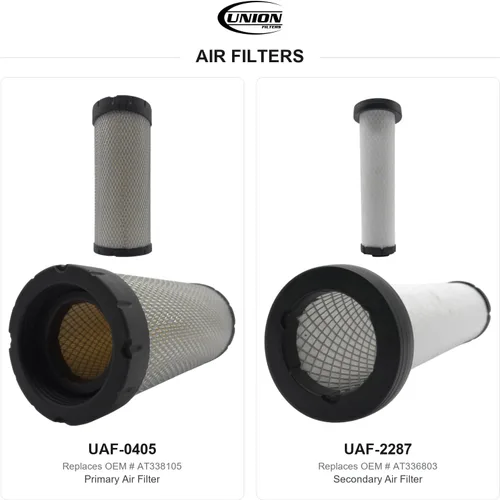 Vista 2 de UNION Kit de servicio de filtro para John Deere 319E Minicargadora AT338105 AT336803 MIU800650 MIU802421 MIU802154 AT435649 Motor: 4TNV98CT