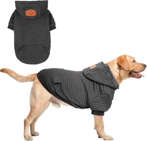 Vista 64 de BEAUTYZOO - Sudadera con capucha para perros con agujero para correa y bolsillo, suéteres para perros pequeños, medianos y grandes, niños y niñas
