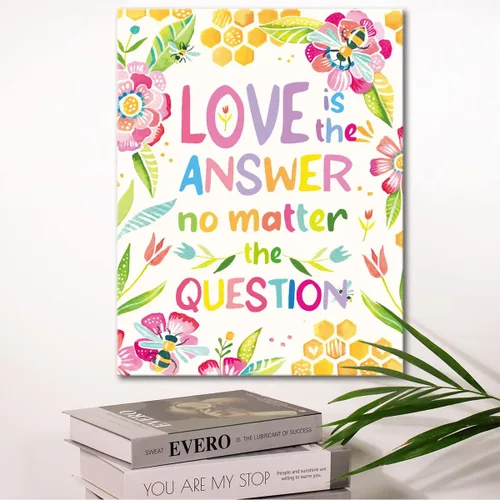 Vista 2 de Lienzo enmarcado con citas inspiradoras, regalos para mujeres, niñas, amigas, hermanas, impresiones motivacionales en lienzo enmarcadas