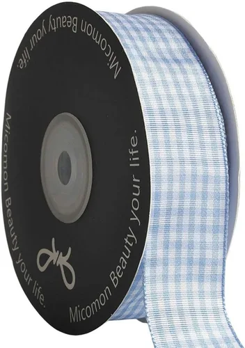 Vista 59 de Rollo de cinta a cuadros a cuadros verde manzana, 25 yardas cada rollo, 100% poliéster (3/8 pulgadas, verde manzana)