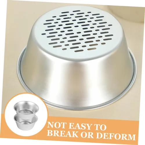 Vista 6 de TOYANDONA Colador de malla de acero inoxidable con lavabo Cesta de drenaje de cocina de malla fina para verduras y frutas, mini lavadora de arroz