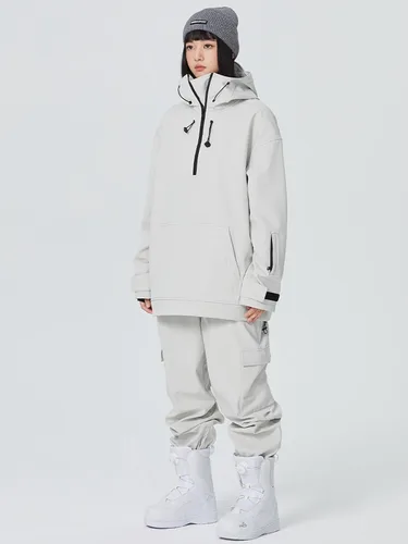 Vista 18 de RIUIYELE Traje de esquí para mujer, chaqueta y pantalones de snowboard para deportes al aire libre, traje de nieve con aislamiento impermeable