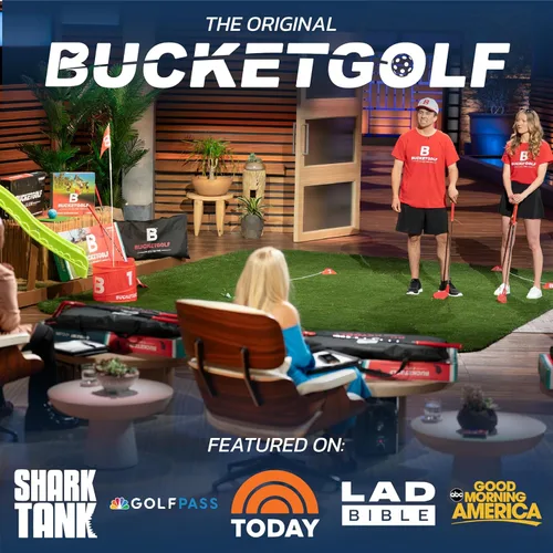 Vista 5 de Official BucketGolf Club - Backyard Outdoor Golf Club with Oversize Club Head to Play BucketGolf, Hit Plastic Or Foam Golf Balls in Grass, Parks