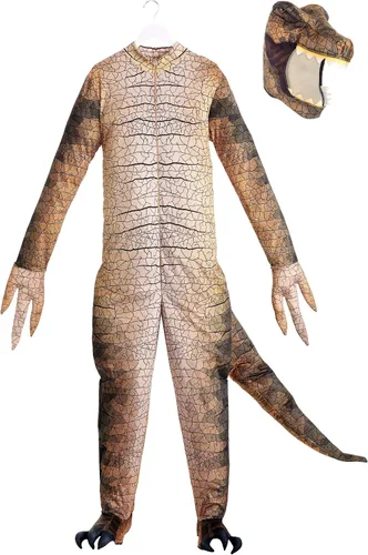 Vista 4 de Traje de dinosaurio prehistórico T-Rex para hombre
