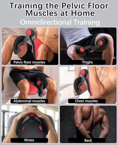 Vista 5 de Tinrief Entrenador de muslos Kegel, entrenador de suelo pélvico, entrenador de Kegel para rehabilitación posparto, tonificador de la parte interna
