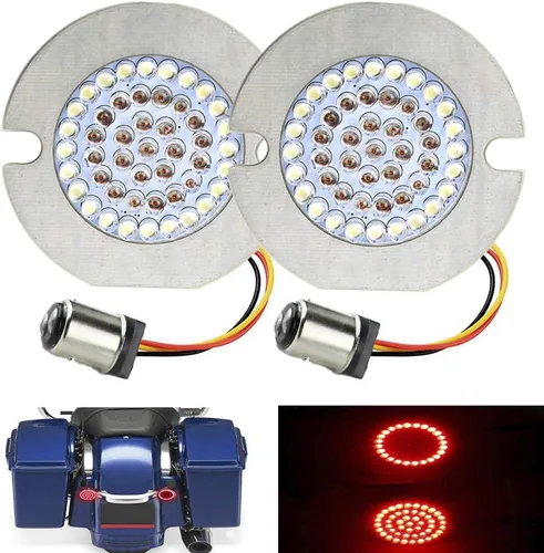 Vista 9 de ZYTC - Juego de 2 micas Touring OEM ahumadas de 3.25 pulgadas para motocicleta Harley Davidson, Electra Glides