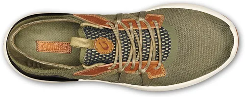 Vista 2 de OLUKAI Mio Li - Zapatos deportivos para hombre, malla ligera y transpirable, ajuste cómodo y suela de goma de agarre húmedo, parte de cordones