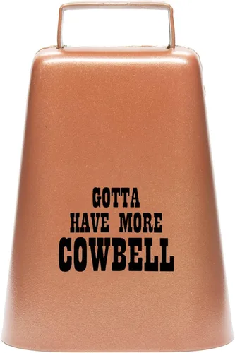 Vista 15 de Bevin Bells "Gotta Have More Cowbell" (X-Pequeño) Campana de Vaca de Kentucky con Color Cobre Hecha de Acero Fabricantes de Ruido Fuerte