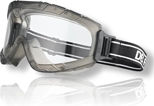 Vista 11 de DEX FIT Gafas de seguridad SG220, protección ocular contra salpicaduras químicas y de laboratorio de visión amplia, antivaho y resistentes a