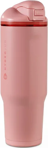Vista 22 de HydroJug Ease2o - Botella de agua aislada de 24 onzas, tapa con popote y Duna