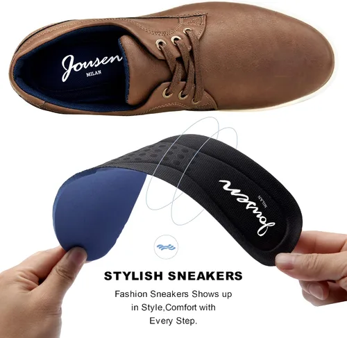 Vista 4 de Jousen Tenis informales a la moda para hombre