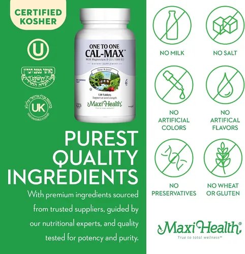 Vista 6 de Suplemento de calcio de 500 mg con vitamina D3 (1000 UI) y magnesio (500 mg) - Soporte para huesos, dientes y articulaciones para hombres y mujeres