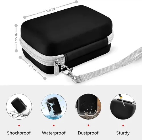 Vista 3 de Leayjeen Funda para cámara instantánea Kodak Smile Printomatic - Negro