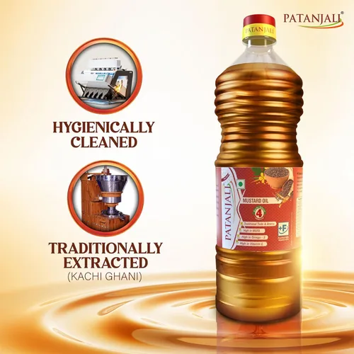 Vista 5 de Patanjali Aceite de mostaza Patanjali, 1L