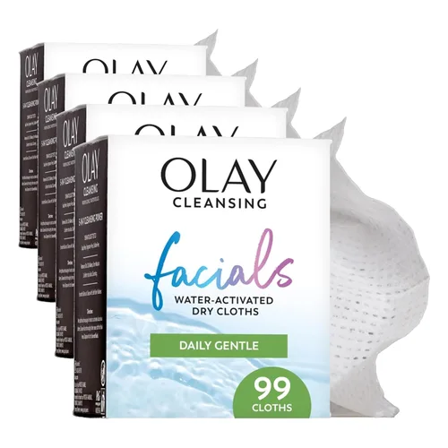 Vista 13 de Olay 4 en 1 Paños fragancia y jabón Facial diaria gratuita para piel sensible 33 unidades, embalaje puede variar, Fragrance & Soap Free Daily Facial