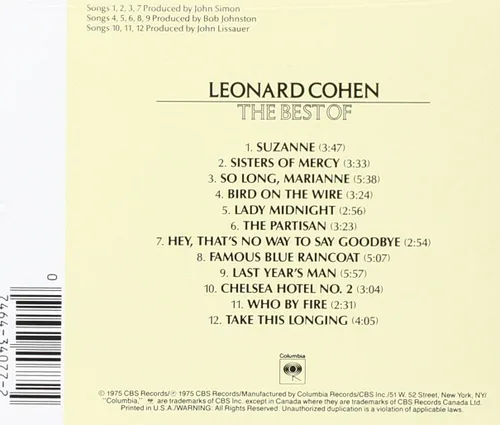 Vista 2 de The Best Of Leonard Cohen