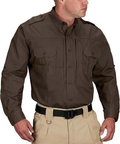 Vista 6 de Propper Men's Long Sleeve Tactical Shirt Caqui