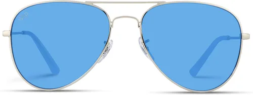Vista 2 de WearMe Pro Gafas de sol clásicas estilo aviador con marco de metal