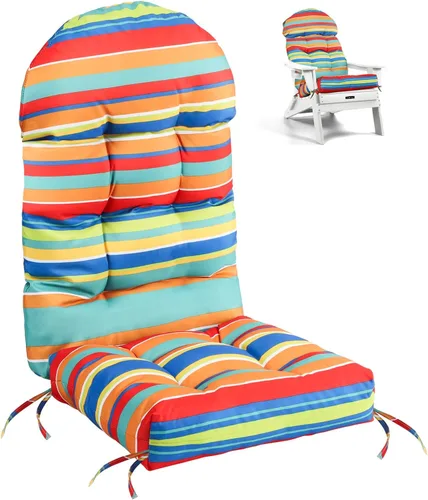 Vista 11 de FUNBERRY - Cojín para silla Adirondack, cojines gruesos y cómodos para mecedora, antideslizante, con protector contra decoloración, impermeable