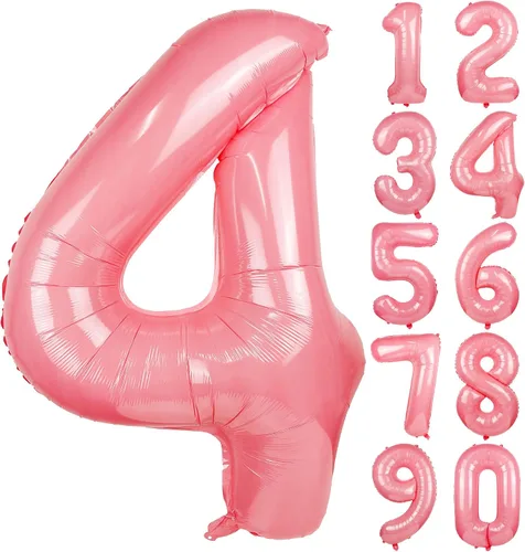 Vista 16 de Globo azul macarrón número 0 de 40 pulgadas, globo grande de película de poliéster de lámina de helio