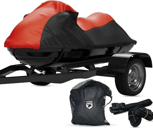 Vista 9 de Funda impermeable para moto acuática compatible con SEA DOO GTI SE 2006-2007, color azul/negro, remolcable, protege de la lluvia, el sol y mucho