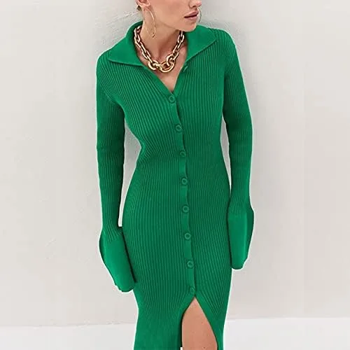 Vista 2 de NUFIWI Vestido largo de punto acanalado para mujer sin mangas recortado vestido largo de ganchillo sin espalda tirantes delgados vestido ajustado