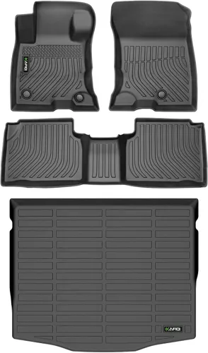 Vista 14 de HAFIDI® - Tapetes para auto con almacenamiento debajo del asiento, para todo clima, antideslizantes, de elastómero termoplástico, para la primera