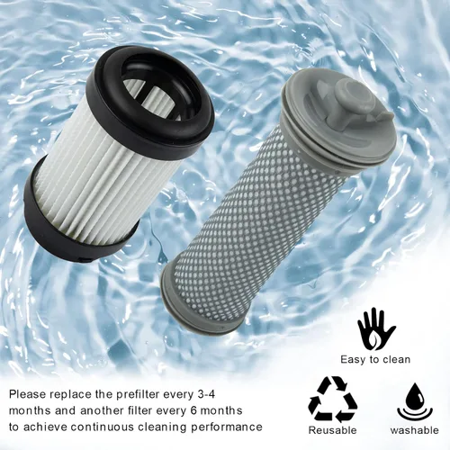 Vista 6 de Kit de repuesto de filtro compatible con aspiradora inalámbrica Tineco PURE ONE X Series, 1 paquete de prefiltro y 1 filtro HEPA