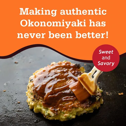 Vista 6 de Otafuku Salsa Okonomi, cobertura japonesa vegana para panqueques Okonomiyaki (10.6 onzas)