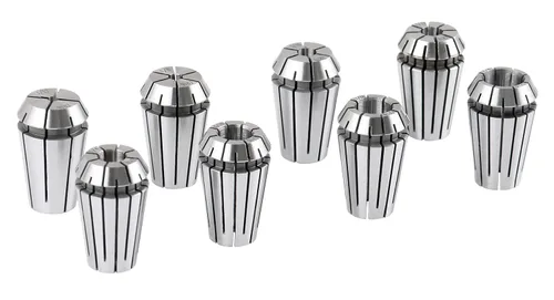 Vista 7 de Accusize Industrial Tools R8 Shank Plus 8 Pcs Sistema de Collet Er16, 3/32" - 3/8", 1 Llave en una Caja Ajustada, 0223-0944 3/32"-3/8", Alloy