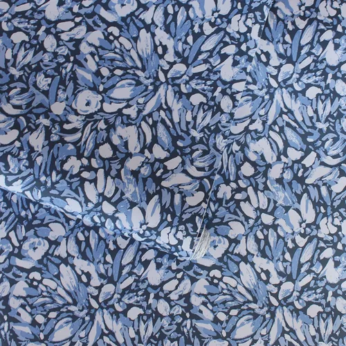 Vista 6 de Tempaper x She She Blue Flamboyan Removable Peel and Stick Wallpaper, 20.5" x 33', Made in the USA