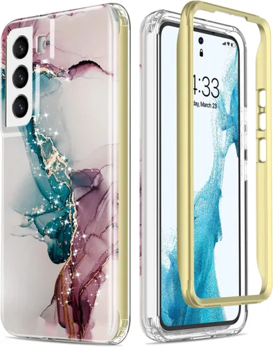 Vista 9 de ESDOT Funda para Samsung Galaxy S22 Plus, grado militar, prueba de caída de 21 pies, resistente con diseños de moda para mujeres y niñas, funda