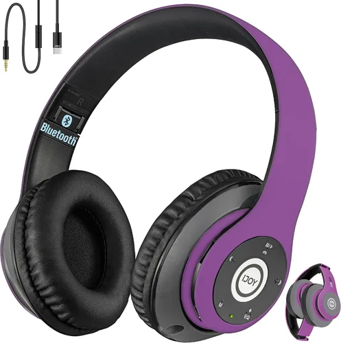 Vista 9 de Audífonos recargables iJOY Matte con antena inalámbrica, bluetooth plegables de diadema con micrófono., Avatar