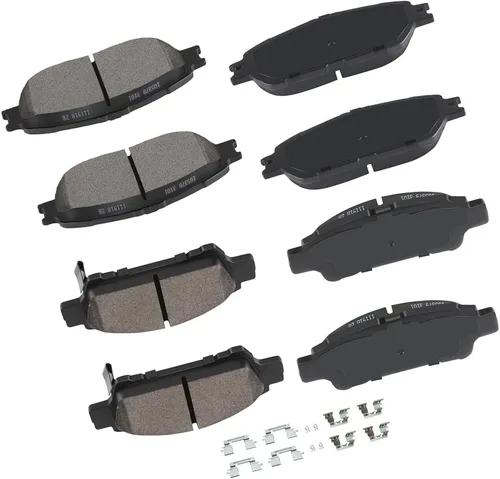 Vista 27 de cciyu - Juego de pastillas de freno de cerámica profesionales delanteras - Para Geo Prizm (1993-1997), Toyota Camry (1992-2001), Celica (1994-1997)