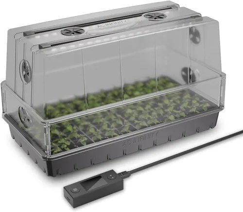 Vista 9 de AC Infinity Cúpula de Humedad, Kit de Germinación de Alta Resistencia con Cúpula de 3 mm de Grosor, Bandeja Resistente con Goteo, Bandeja