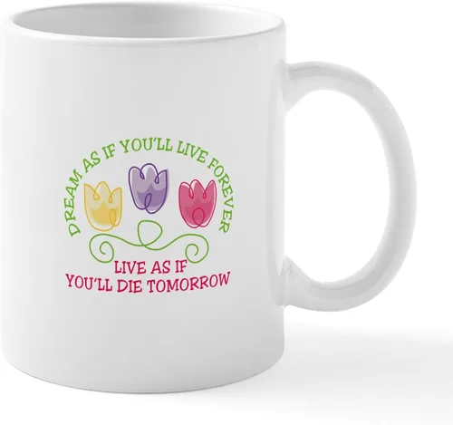 Vista 36 de CafePress Living The Dream Mugs Taza de café de cerámica de 11 oz (11.0 fl oz)