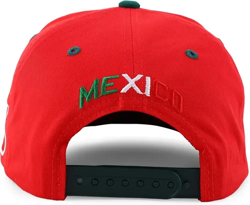 Vista 3 de Hecho en México Eagle 3D Gorra plana bordada a presión