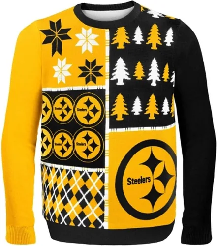 Vista 11 de FOCO NFL Unisex-Adult NFL Busy Block Ugly Sweater