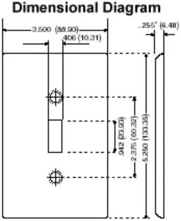 Vista 2 de Tapa para tomacorriente de pared, tamaño extragrande, plástico., 88103, 120 volts