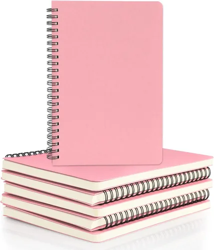 Vista 13 de EUSOAR - Cuaderno rayado A5 con espiral, para escritura, viajes, notas, diario, bocetos, para estudiantes, oficina, negocios, tapa de 3