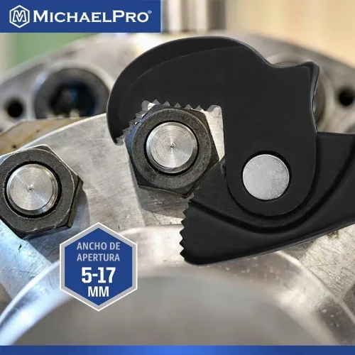 Vista 6 de MichaelPro Llave de Ajuste Automático de Tamaño 3/16" a 11/16", "MP001229", "Negro