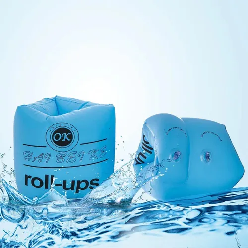Vista 2 de HOMEGOAL 3 pares de flotadores inflables para brazos, mangas de flotación, anillos de natación, flotadores, brazos de tubo para niños y adultos