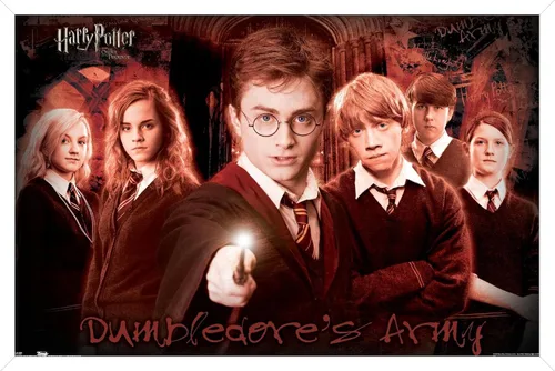 Vista 14 de Harry Potter y la orden del fénix - Póster de pared grupal, 22.4 pulgadas de largo x 14.7 pulgadas, versión enmarcada en madera de granero