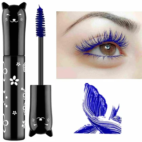 Vista 10 de Máscara de pestañas negras para maquillaje líquido, extensiones de ojos, impermeables, hipoalergénicas, de secado rápido, pestañas alargadoras
