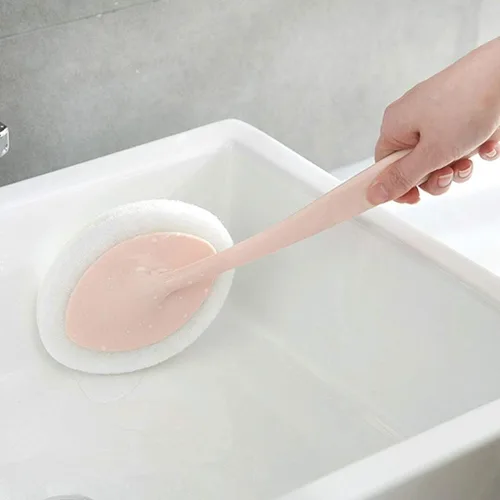 Vista 4 de Cepillo de inodoro multifuncional, cepillo de inodoro de mango largo, cepillo de inodoro de color sólido de doble propósito para cocina y baño 1