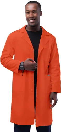 Vista 14 de Adar - Abrigos de laboratorio unisex universales, abrigo de laboratorio clásico de 39 pulgadas Negro