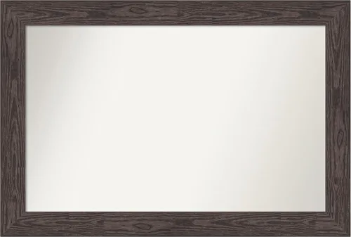 Vista 226 de Amanti Art Espejo personalizado, espejo de baño negro puente, espejo de pared o espejo de tocador de baño sobre el fregadero (26 x 26 pulgadas)