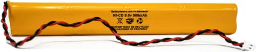 Vista 2 de (2 unidades) ELBB003 ELB-B003 BAT9.6V700 9.6v 900mAh Señal de salida Luz Batería ELB-B004 ELBB004 BBAT004 BBAT0044A BAA-96 BBAT0043A