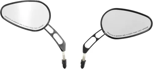 Vista 9 de TCT-MOTORPARTS Espejos retrovisores negros de 0.315 in aptos para Harley Touring Road King Glide Sportster 1200