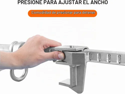 Vista 2 de Abrazadera de anclaje de viga deslizante de aluminio, caminante de haz de acero móvil, conector de estructura ajustable de I/H para protección